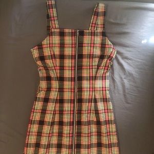 punky maxi dress w unique rainbow color way by ragged priest size s